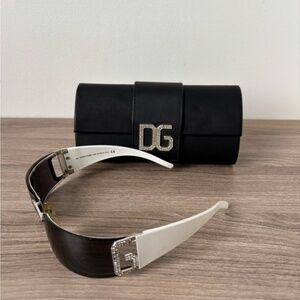 Dolce & Gabbana Sunglasses Dg 826S H60 74 13 115 White / Silver *VINTAGE*❤️